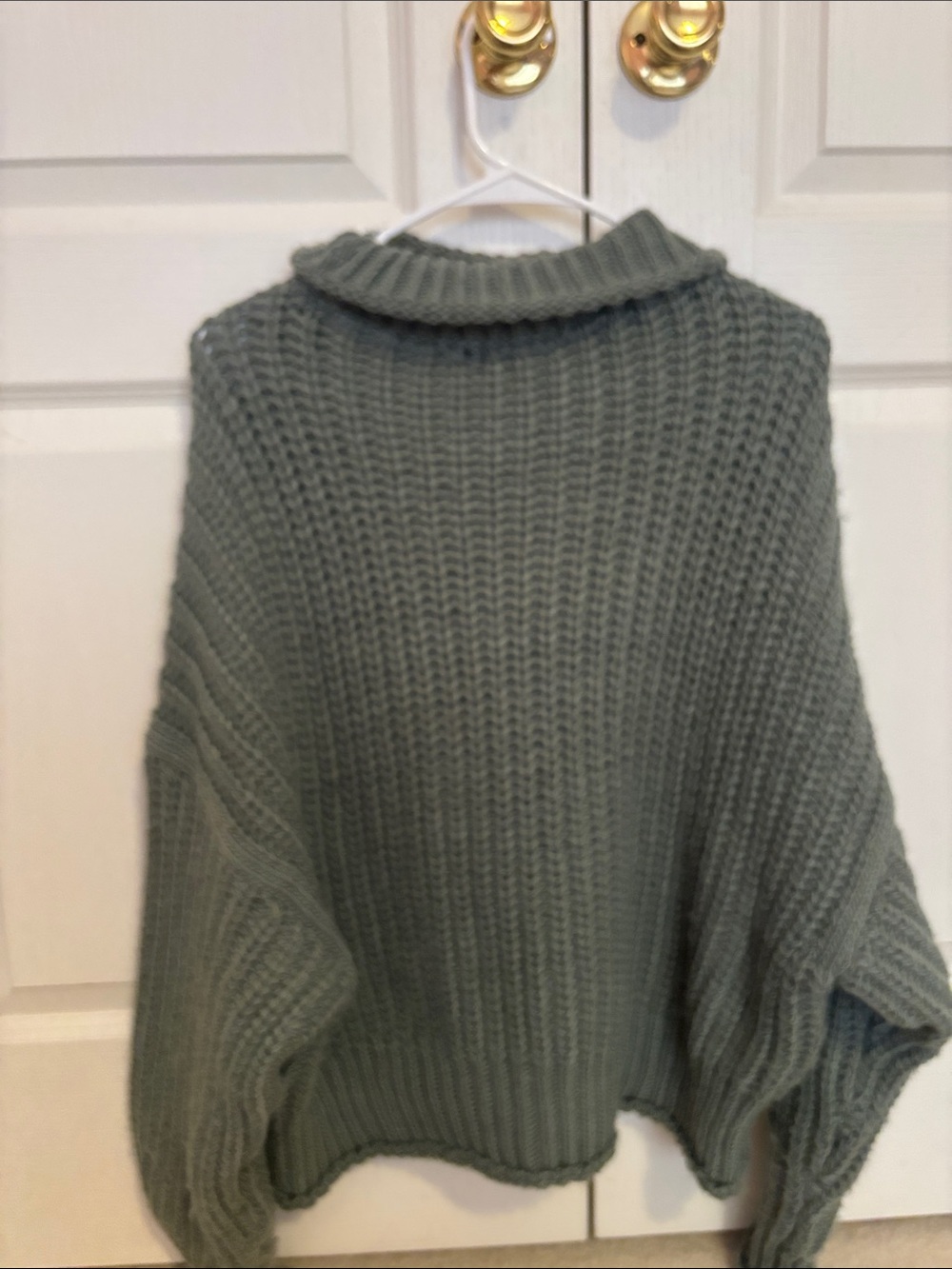 cute teal fuzzy cozy sweater for winter snow * - Picture 3 of 6